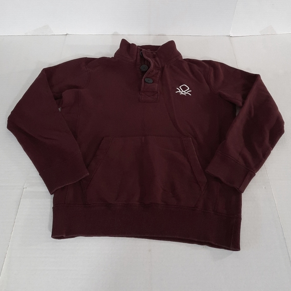 Stile Benetton Logo Henley Sweater - Picture 2 of 6